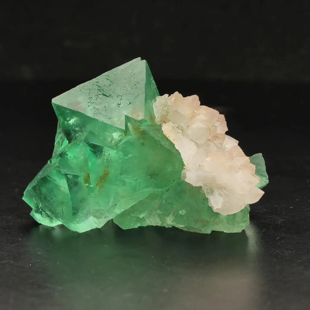 Buy your Small Octahedral Fluorite Cluster with Quartz from Riemvasmaak online now or in store at Forever Gems in Franschhoek, South Africa
