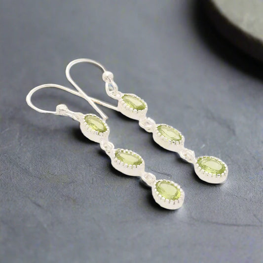 Buy your Facet Trio Earrings: Peridot online now or in store at Forever Gems in Franschhoek, South Africa