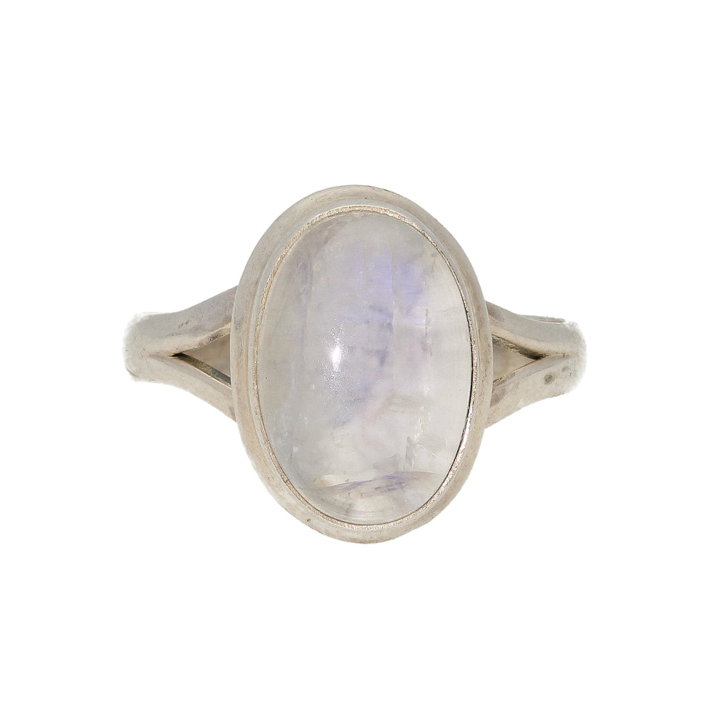 Buy your Radiant Rainbow Moonstone Sterling Silver Ring - Magical Color-Shift Gem online now or in store at Forever Gems in Franschhoek, South Africa