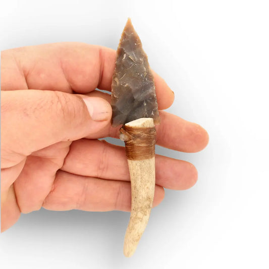 Get your Prehistoric Hafted Chert Knife Replica with Antler Handle online now or in store at Forever Gems in Franschhoek, South Africa