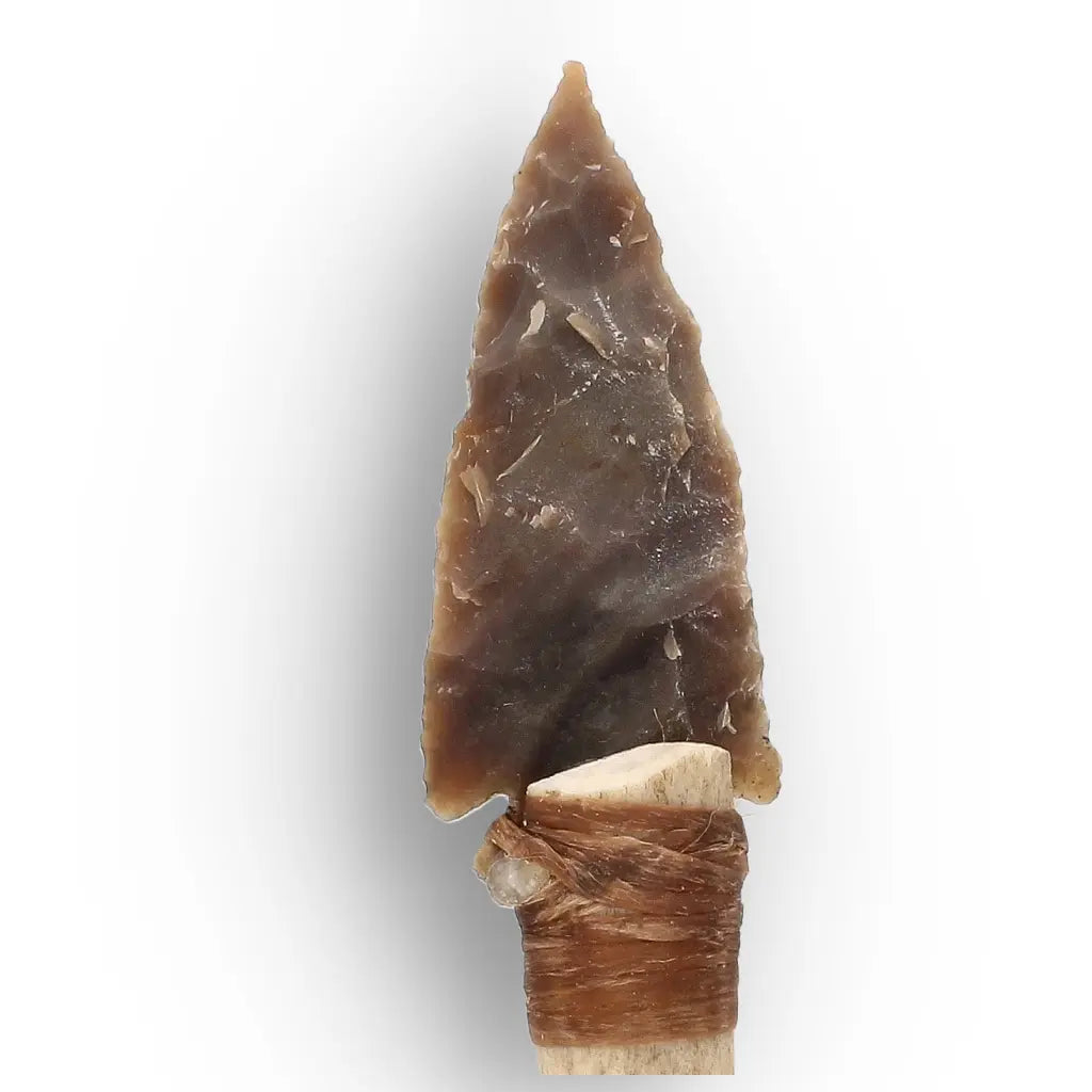 Prehistoric Hafted Chert Knife Replica with Antler Handle