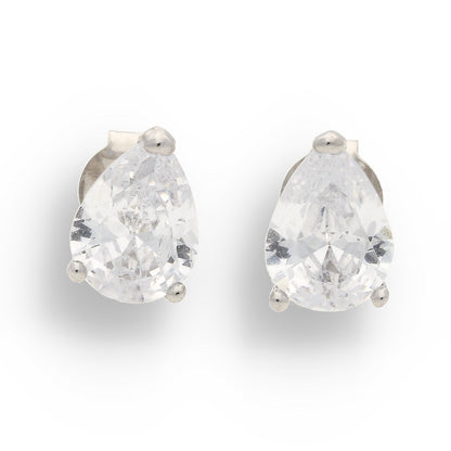 Exquisite Pear Cut Silver Studs: A Sophisticated Gift Choice