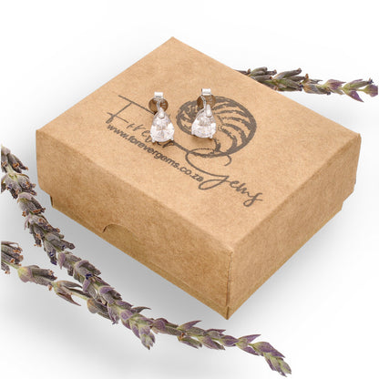 Exquisite Pear Cut Silver Studs: A Sophisticated Gift Choice