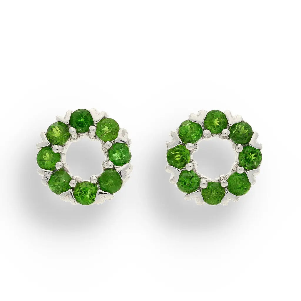 Get your Emerald Forest Sterling Silver Earrings – Featuring Vibrant Chrome Diopside Brilliance online now or in store at Forever Gems in Franschhoek, South Africa