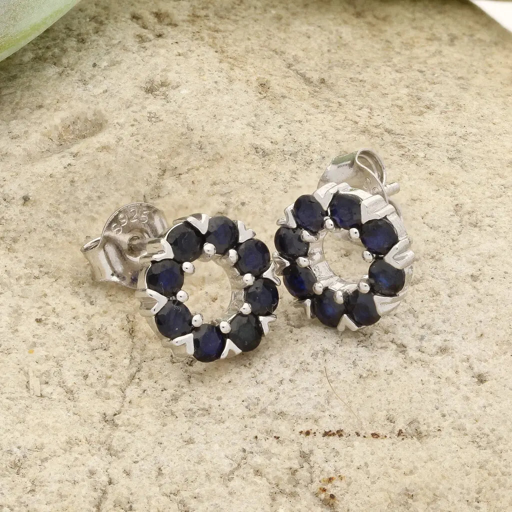 Get your Midnight Allure Sterling Silver Earrings – Adorned with Royal Blue Sapphires online now or in store at Forever Gems in Franschhoek, South Africa