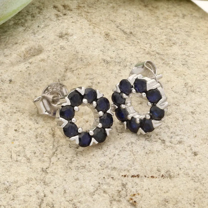 Get your Midnight Allure Sterling Silver Earrings – Adorned with Royal Blue Sapphires online now or in store at Forever Gems in Franschhoek, South Africa