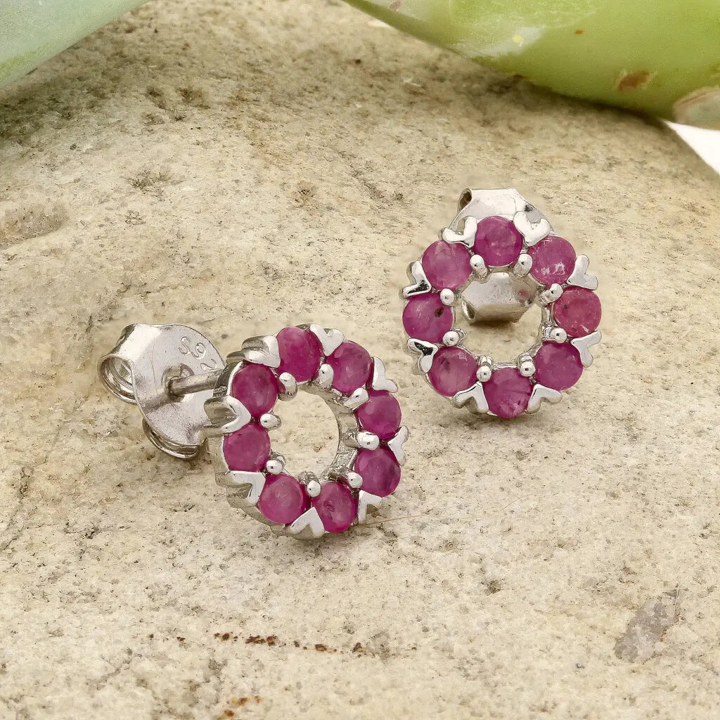 Get your Crimson Radiance Sterling Silver Earrings – Set with Fiery Rubies online now or in store at Forever Gems in Franschhoek, South Africa