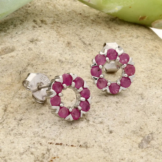 Get your Crimson Radiance Sterling Silver Earrings – Set with Fiery Rubies online now or in store at Forever Gems in Franschhoek, South Africa