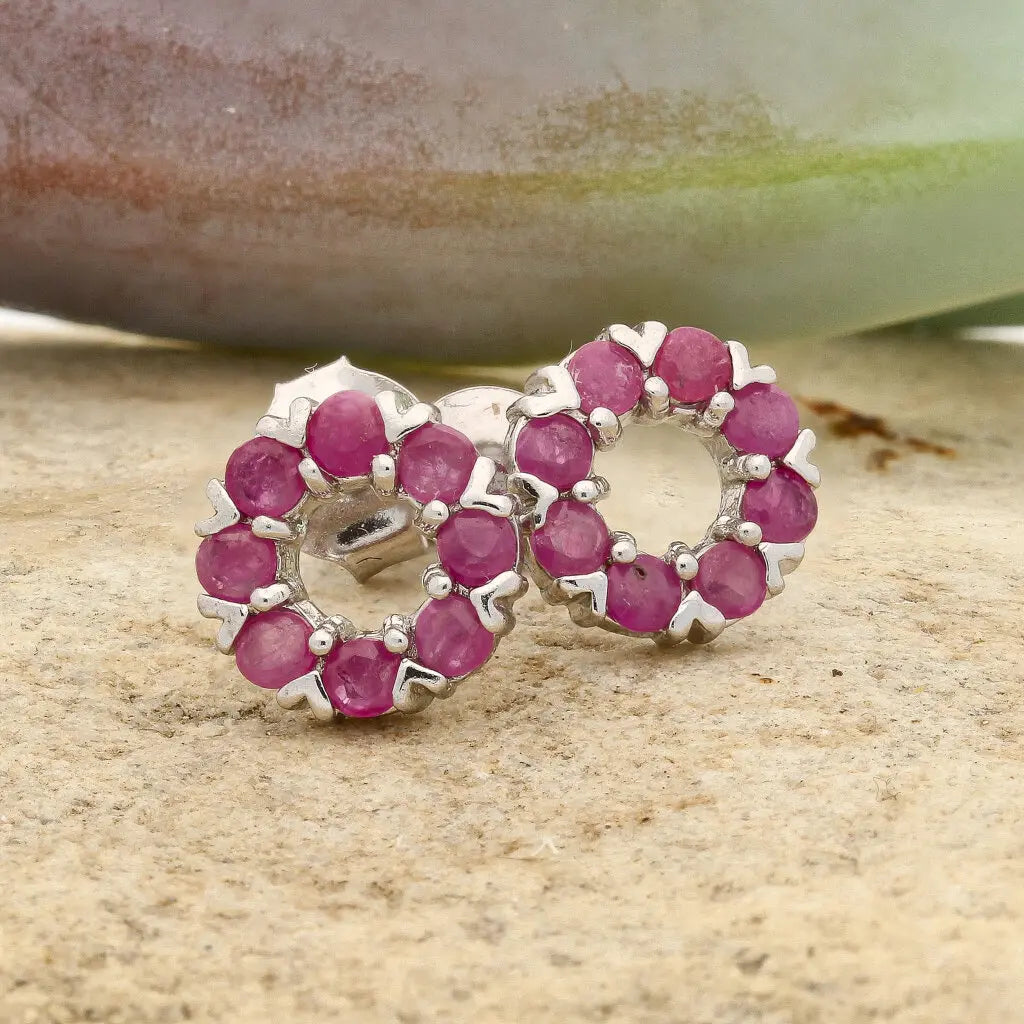 Get your Crimson Radiance Sterling Silver Earrings – Set with Fiery Rubies online now or in store at Forever Gems in Franschhoek, South Africa