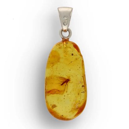 Get your Frozen in Time: Baltic Amber Insect Sterling Silver Necklace online now or in store at Forever Gems in Franschhoek, South Africa