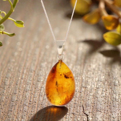Get your Ancient Life Preserved – Baltic Amber Insect Silver Pendant online now or in store at Forever Gems in Franschhoek, South Africa