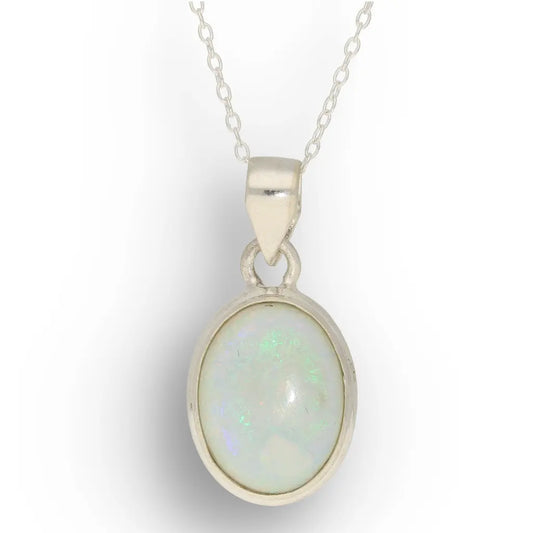 Get your Natural Ethiopian Opal Necklace in Sterling Silver online now or in store at Forever Gems in Franschhoek, South Africa