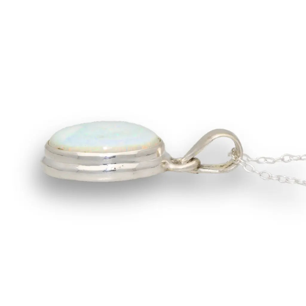 Get your Natural Ethiopian Opal Necklace in Sterling Silver online now or in store at Forever Gems in Franschhoek, South Africa