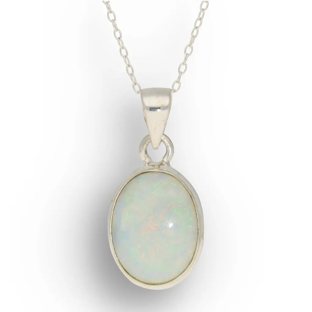 Get your Natural Ethiopian Opal Necklace in Sterling Silver online now or in store at Forever Gems in Franschhoek, South Africa