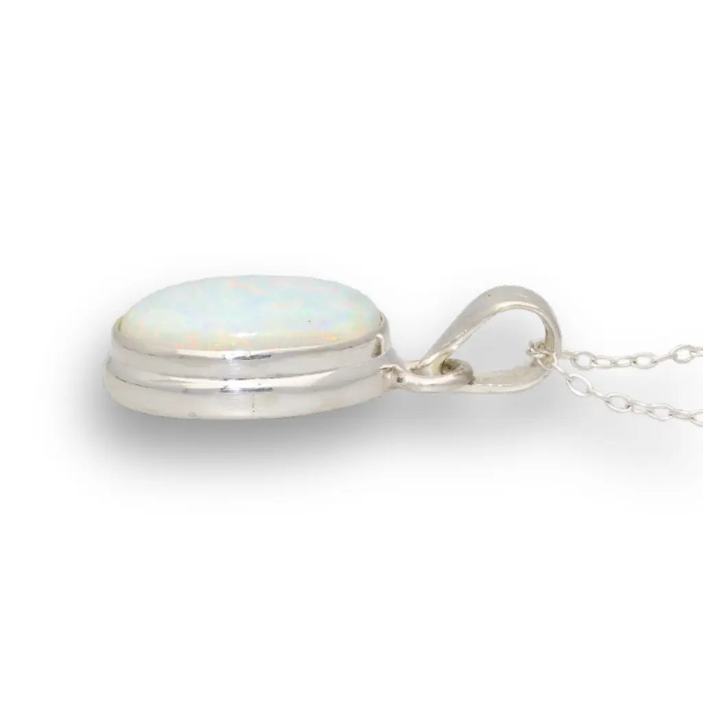 Get your Natural Ethiopian Opal Necklace in Sterling Silver online now or in store at Forever Gems in Franschhoek, South Africa
