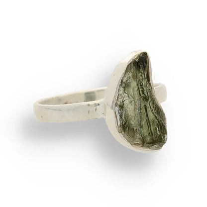 Buy your Cosmic Embrace: Sterling Silver Moldavite Ring online now or in store at Forever Gems in Franschhoek, South Africa