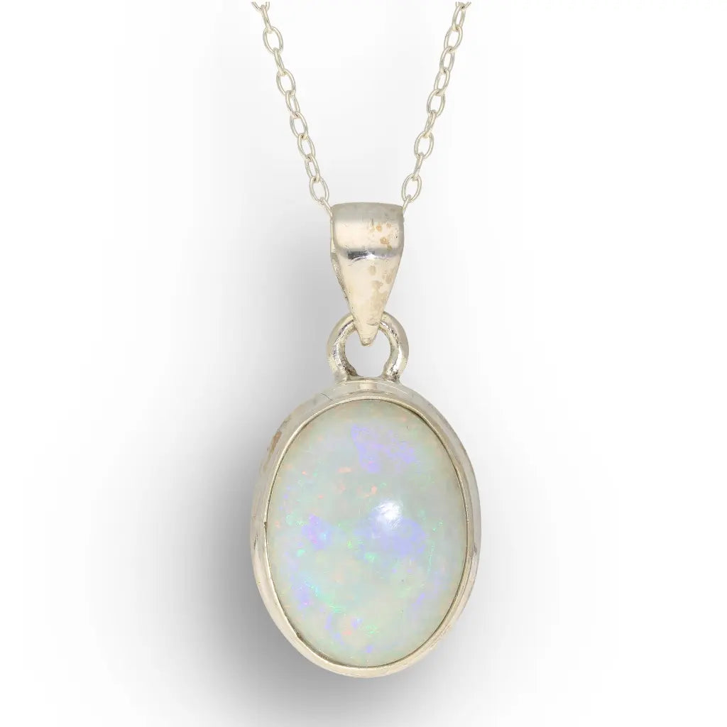 Get your Natural Ethiopian Opal Necklace in Sterling Silver online now or in store at Forever Gems in Franschhoek, South Africa