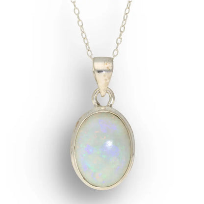 Get your Natural Ethiopian Opal Necklace in Sterling Silver online now or in store at Forever Gems in Franschhoek, South Africa