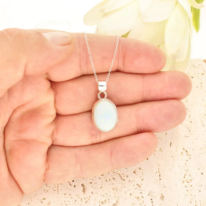 Get your Natural Ethiopian Opal Necklace in Sterling Silver online now or in store at Forever Gems in Franschhoek, South Africa