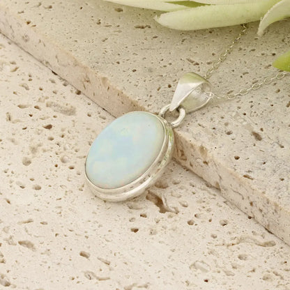 Get your Natural Ethiopian Opal Necklace in Sterling Silver online now or in store at Forever Gems in Franschhoek, South Africa