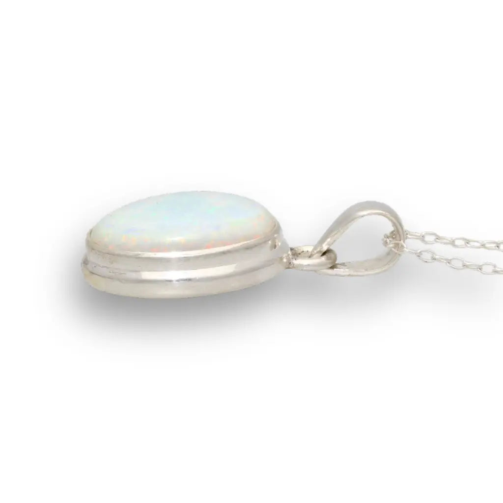 Get your Natural Ethiopian Opal Necklace in Sterling Silver online now or in store at Forever Gems in Franschhoek, South Africa