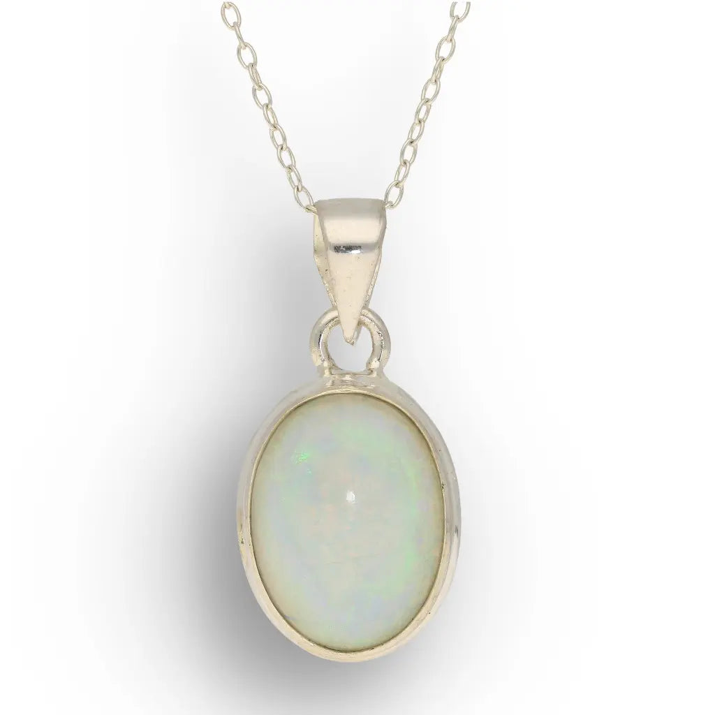Get your Natural Ethiopian Opal Necklace in Sterling Silver online now or in store at Forever Gems in Franschhoek, South Africa