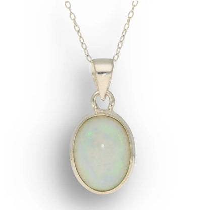 Get your Natural Ethiopian Opal Necklace in Sterling Silver online now or in store at Forever Gems in Franschhoek, South Africa