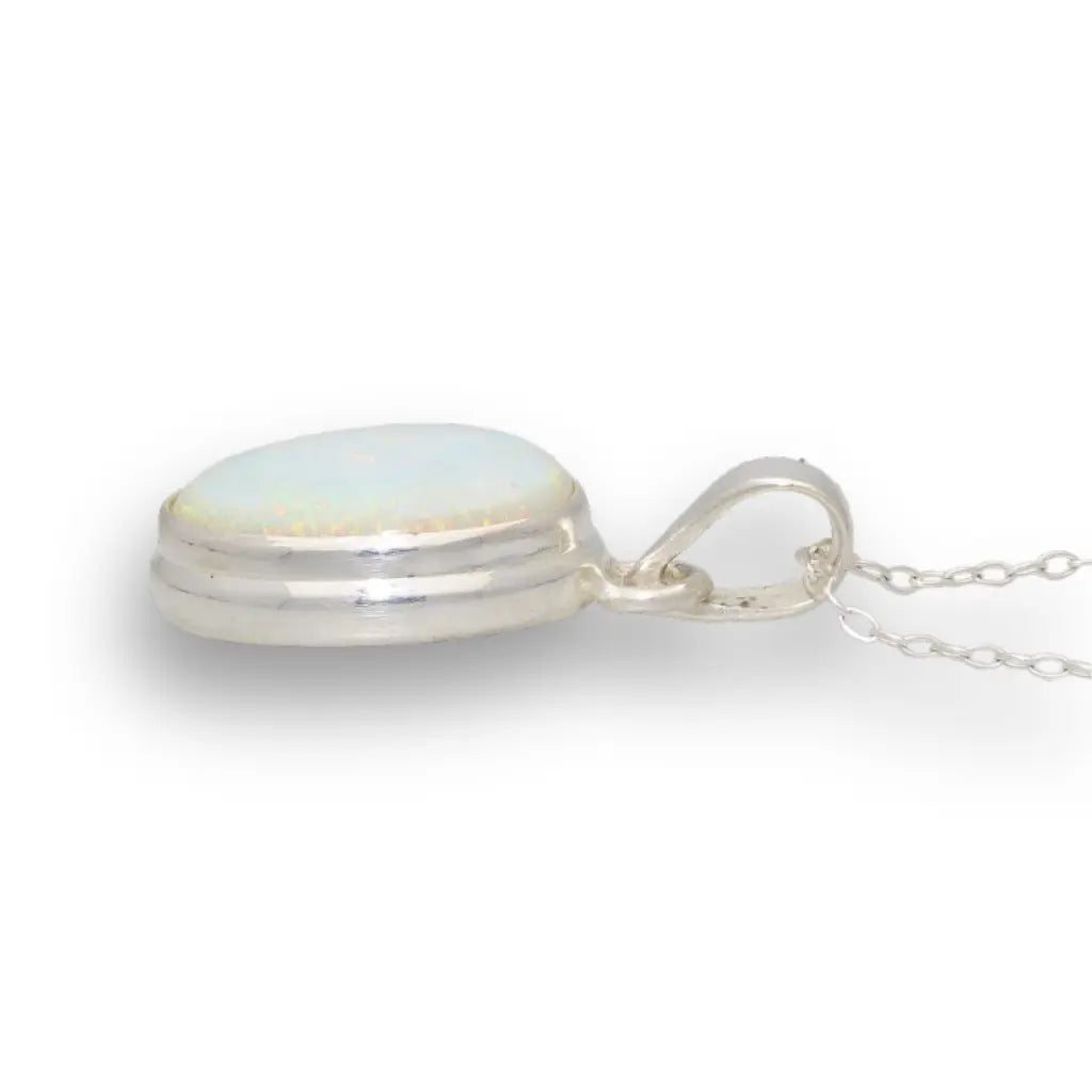 Get your Natural Ethiopian Opal Necklace in Sterling Silver online now or in store at Forever Gems in Franschhoek, South Africa