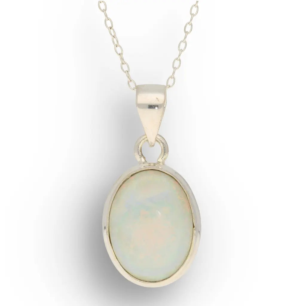 Get your Natural Ethiopian Opal Necklace in Sterling Silver online now or in store at Forever Gems in Franschhoek, South Africa