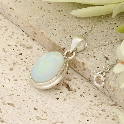 Get your Natural Ethiopian Opal Necklace in Sterling Silver online now or in store at Forever Gems in Franschhoek, South Africa