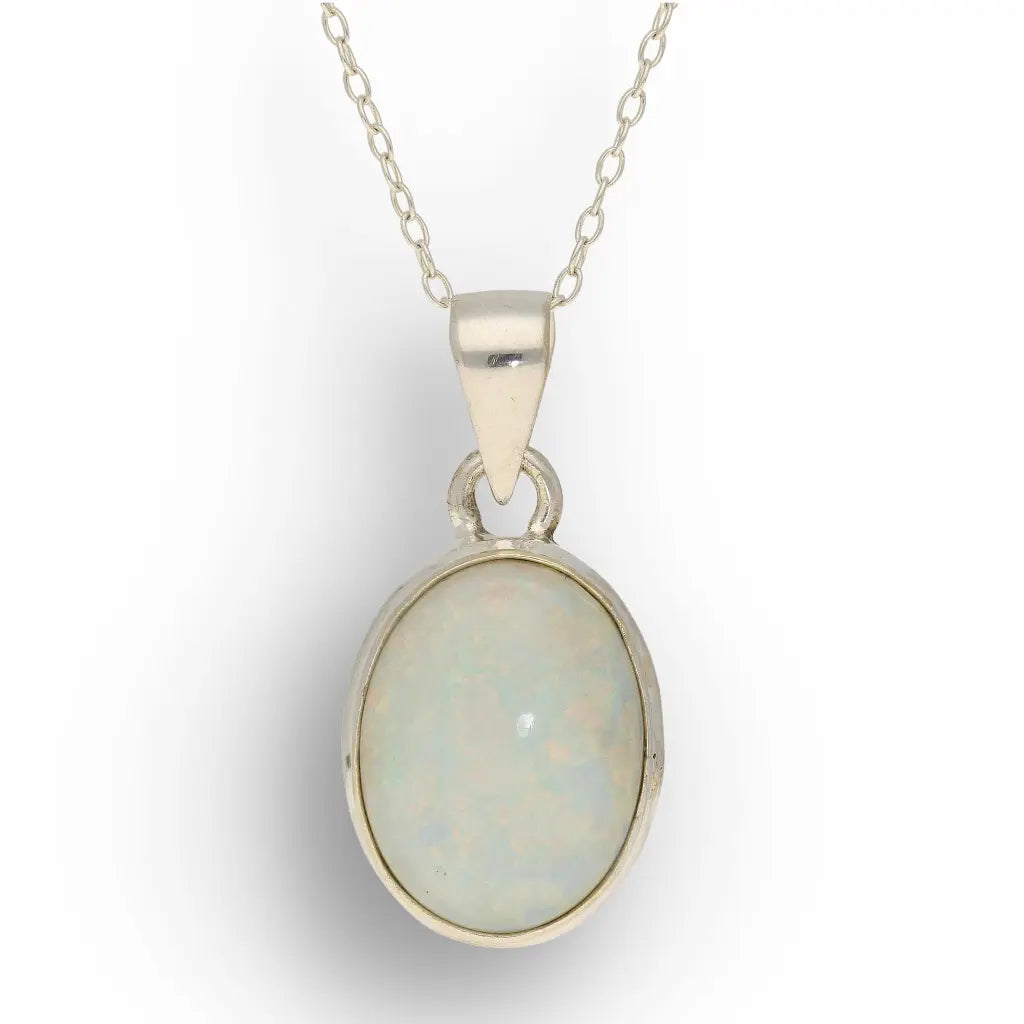 Get your Natural Ethiopian Opal Necklace in Sterling Silver online now or in store at Forever Gems in Franschhoek, South Africa