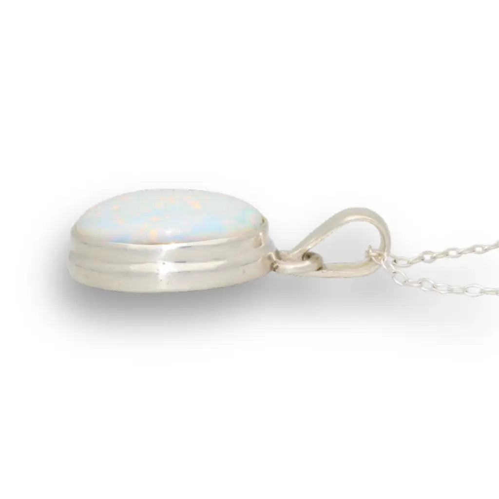 Get your Natural Ethiopian Opal Necklace in Sterling Silver online now or in store at Forever Gems in Franschhoek, South Africa