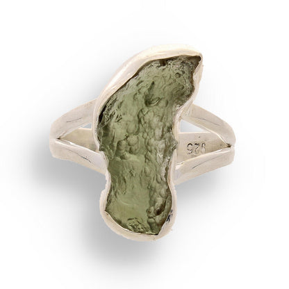 Buy your Celestial Splendor: Moldavite and Sterling Silver Ring online now or in store at Forever Gems in Franschhoek, South Africa