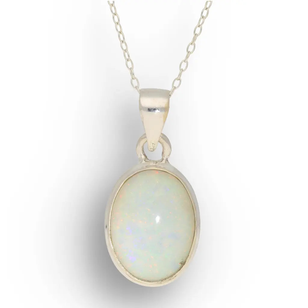 Get your Natural Ethiopian Opal Necklace in Sterling Silver online now or in store at Forever Gems in Franschhoek, South Africa
