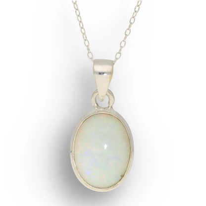 Get your Natural Ethiopian Opal Necklace in Sterling Silver online now or in store at Forever Gems in Franschhoek, South Africa