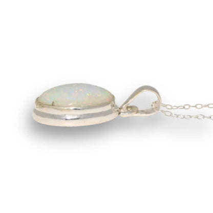 Get your Natural Ethiopian Opal Necklace in Sterling Silver online now or in store at Forever Gems in Franschhoek, South Africa