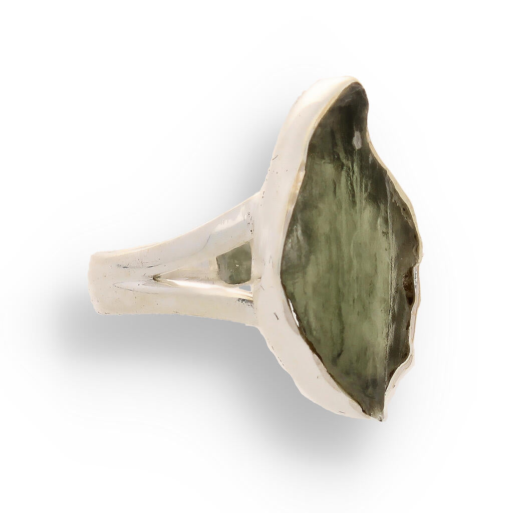 Buy your Celestial Splendor: Moldavite and Sterling Silver Ring online now or in store at Forever Gems in Franschhoek, South Africa