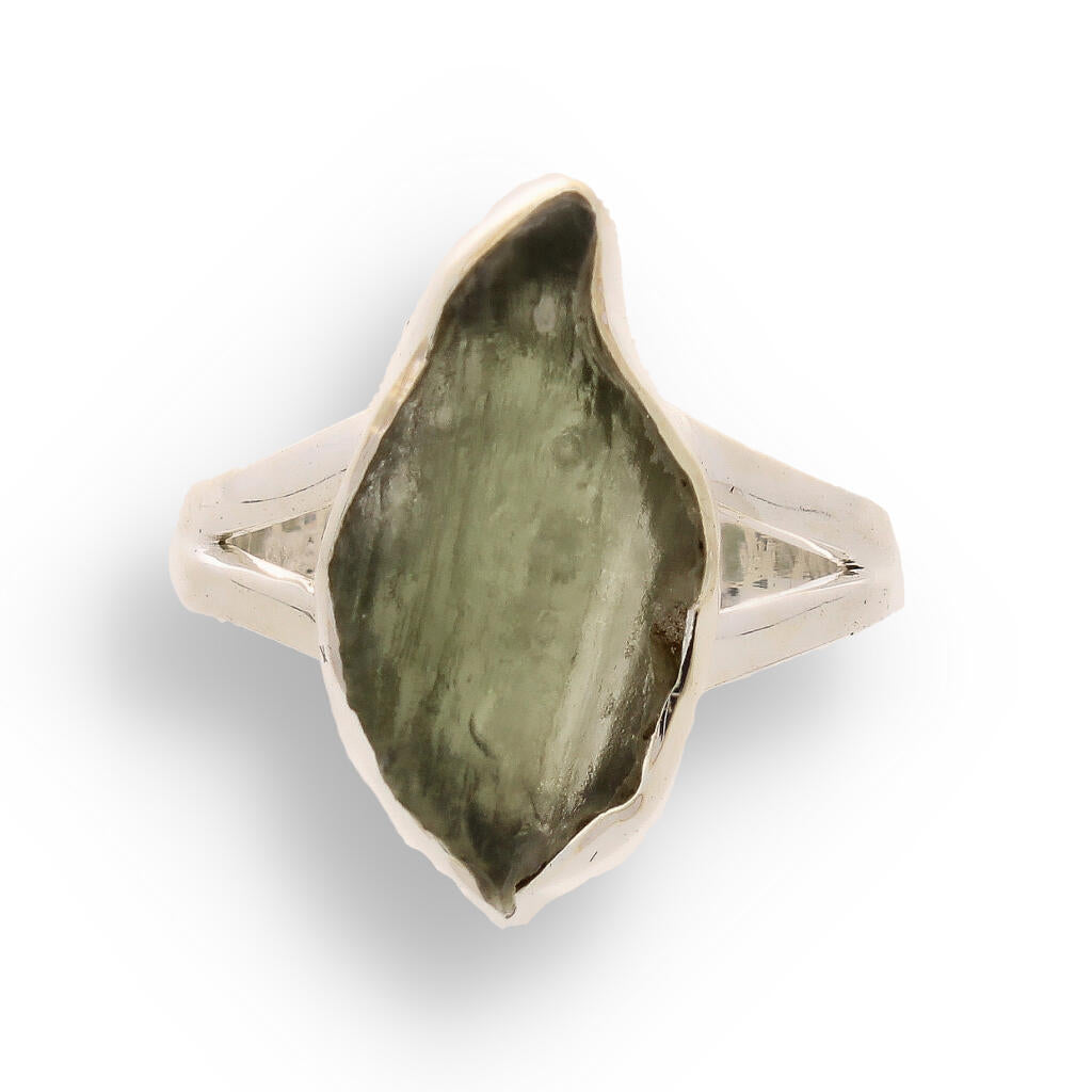 Buy your Celestial Splendor: Moldavite and Sterling Silver Ring online now or in store at Forever Gems in Franschhoek, South Africa