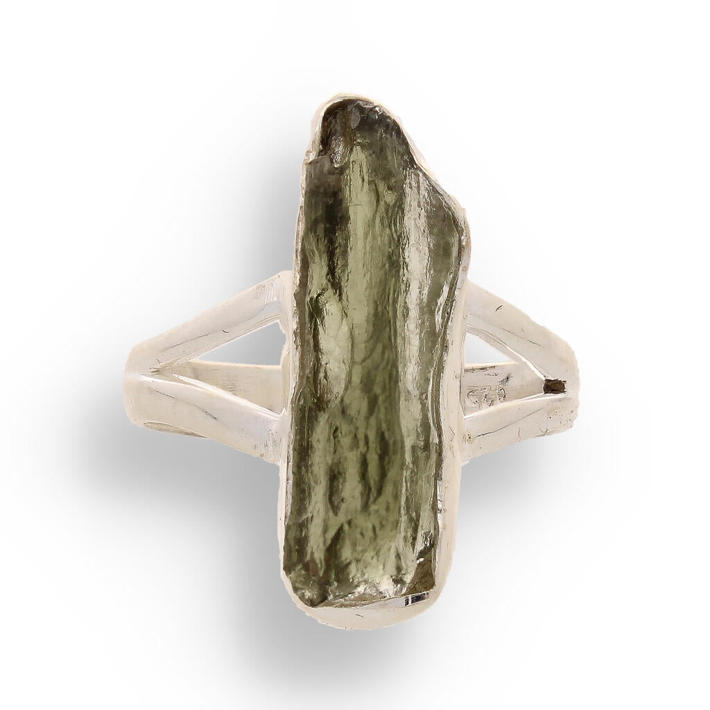 Buy your Celestial Splendor: Moldavite and Sterling Silver Ring online now or in store at Forever Gems in Franschhoek, South Africa