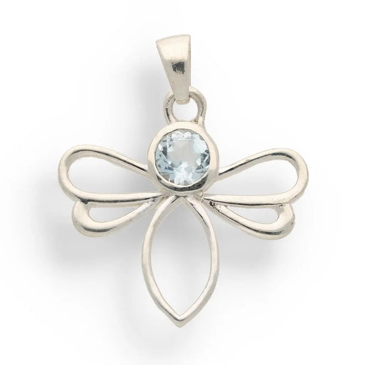 Buy your Blue Topaz Bee Pendant in Sterling Silver - Wings of Light online now or in store at Forever Gems in Franschhoek, South Africa