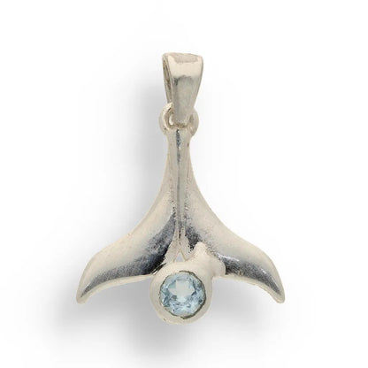 Buy your Blue Topaz Whale Tail Pendant - Ocean Whisper online now or in store at Forever Gems in Franschhoek, South Africa
