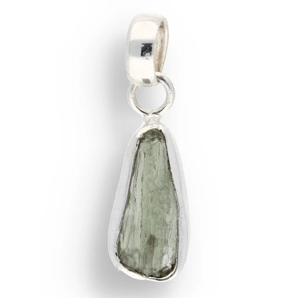 Get your Moldavite Heart Opener – Genuine Silver Necklace online now or in store at Forever Gems in Franschhoek, South Africa