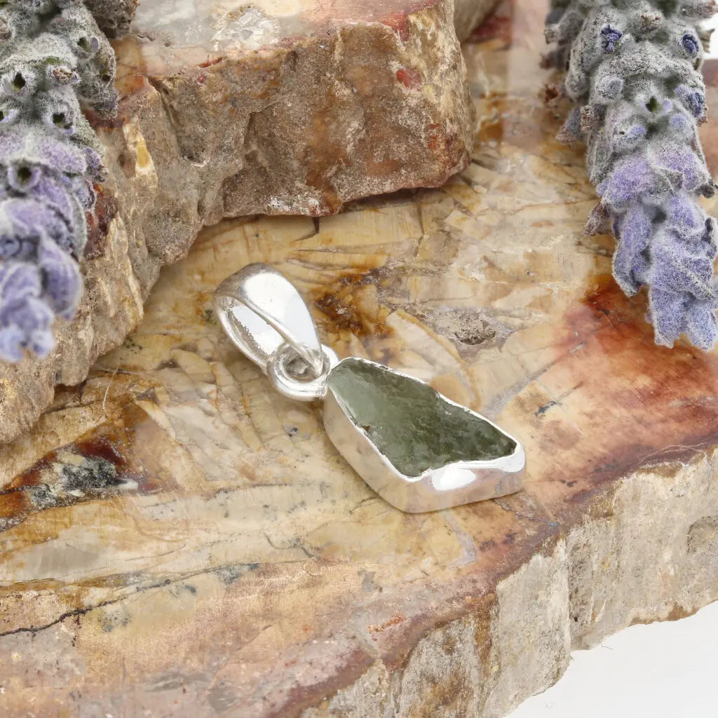 Get your Moldavite Pendant of Change – Authentic Czech Stone online now or in store at Forever Gems in Franschhoek, South Africa