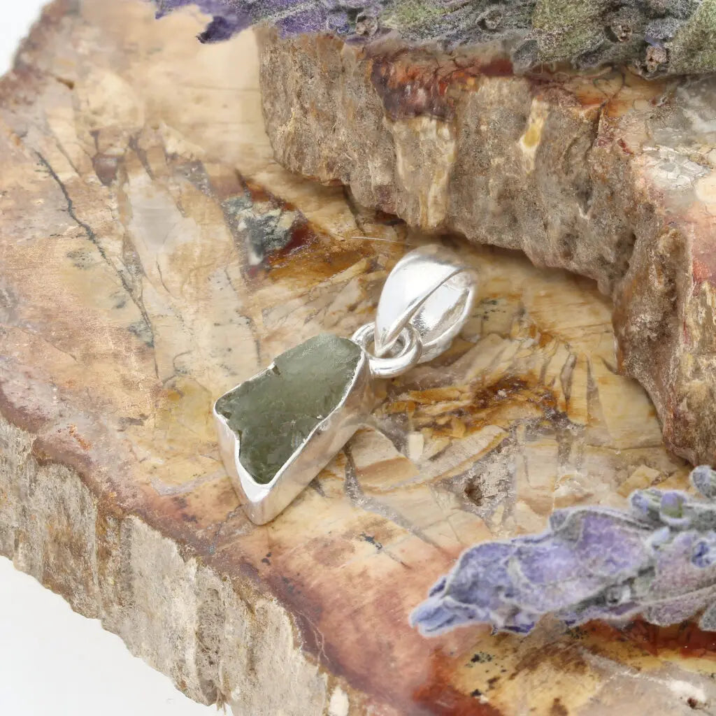 Get your Moldavite Pendant of Change – Authentic Czech Stone online now or in store at Forever Gems in Franschhoek, South Africa