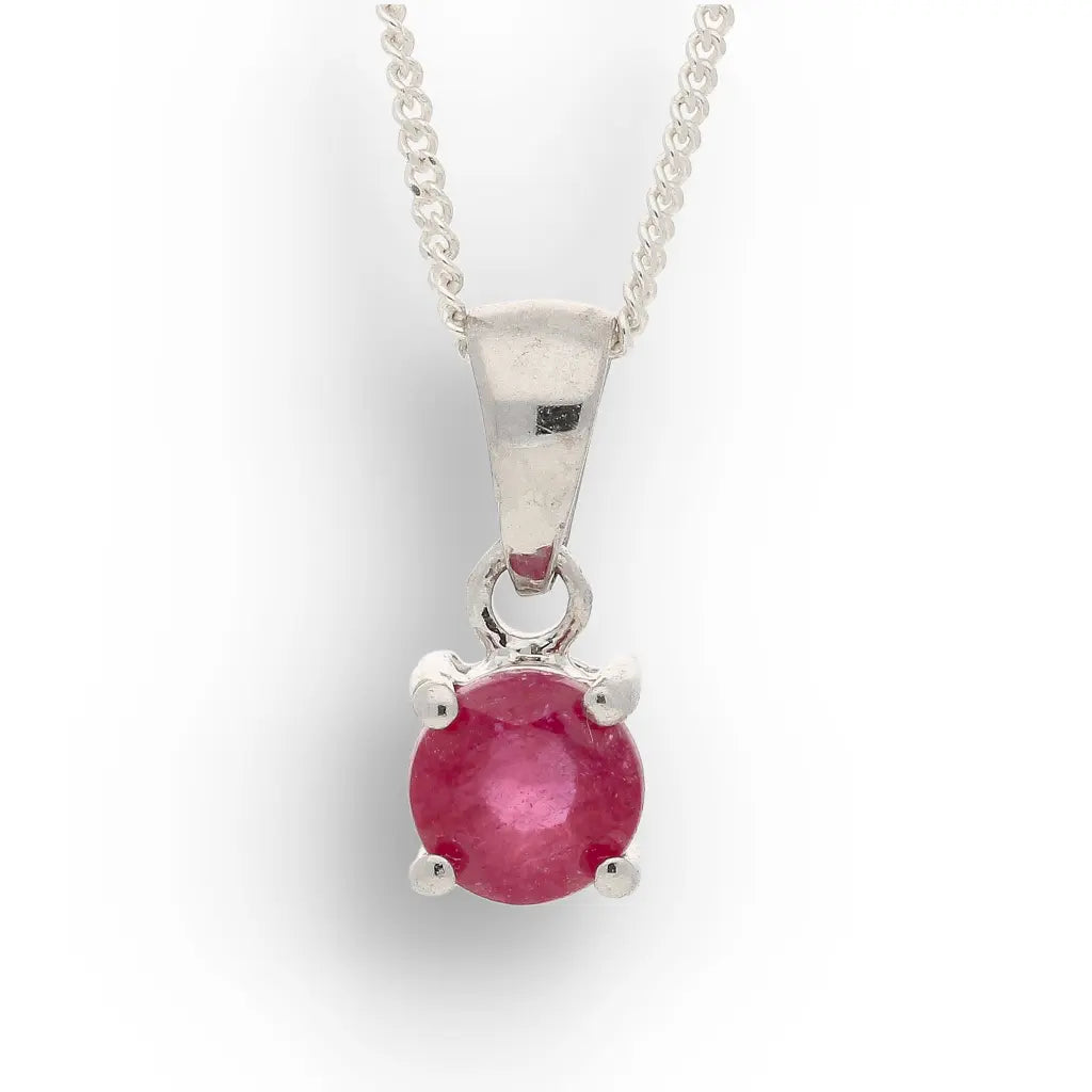 Get your Ruby 4-Claw Necklace Silver online now or in store at Forever Gems in Franschhoek, South Africa