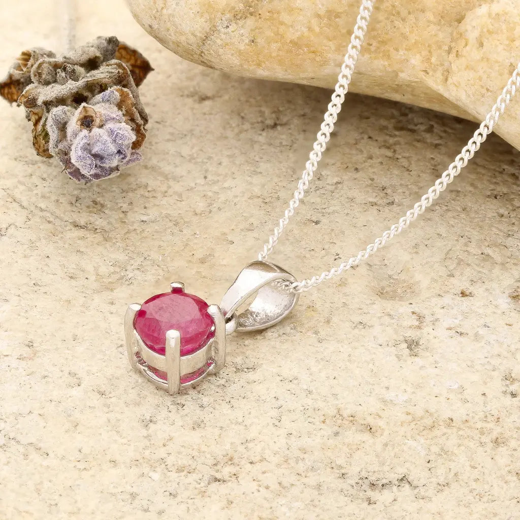 Get your Ruby 4-Claw Necklace Silver online now or in store at Forever Gems in Franschhoek, South Africa