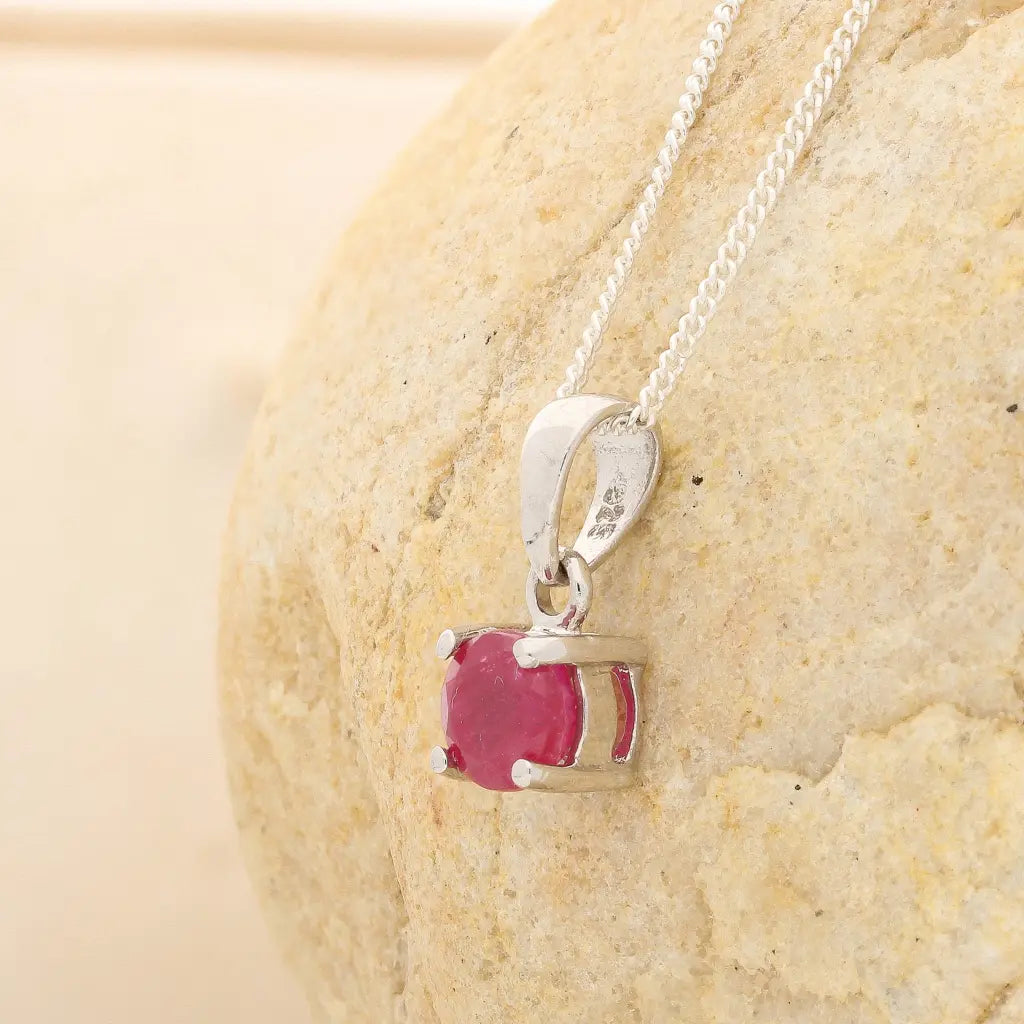 Get your Ruby 4-Claw Necklace Silver online now or in store at Forever Gems in Franschhoek, South Africa