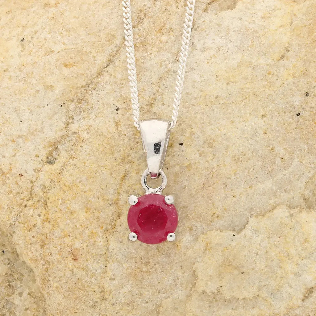 Get your Ruby 4-Claw Necklace Silver online now or in store at Forever Gems in Franschhoek, South Africa