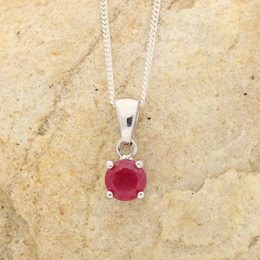 Get your Ruby 4-Claw Necklace Silver online now or in store at Forever Gems in Franschhoek, South Africa