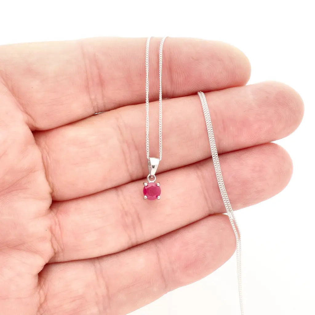 Get your Ruby 4-Claw Necklace Silver online now or in store at Forever Gems in Franschhoek, South Africa